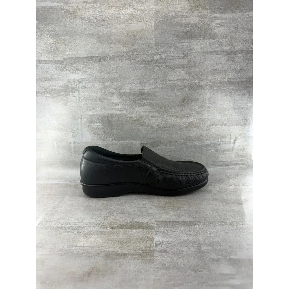SAS Tripad Comfort Black Leather Slip On Loafers Women Sz 8.5M L2180348